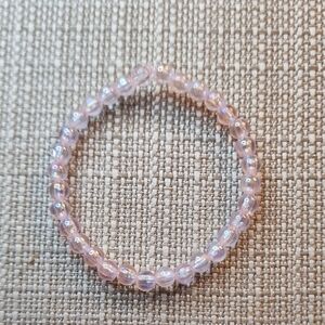 light pink Beaded Bracelet